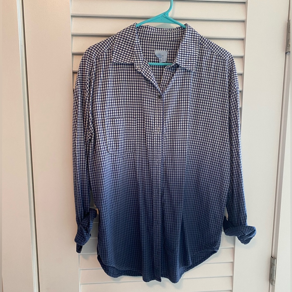 Ombré blue button down. Worn once